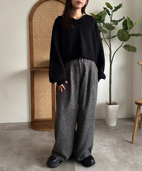 apres jour mignon（アプレジュールミニョン） ニット セーター フリル