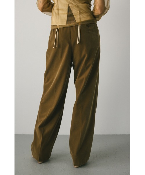 STYLEMIXER パンツ ベルベットツータックパンツ レディース