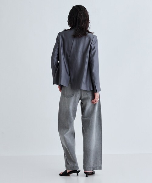 INDIVI GALLEST ジーンズ デニム デニムパンツ ワイドシーム