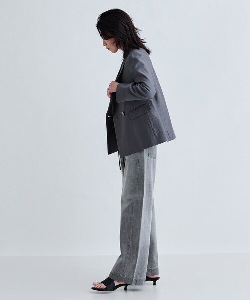 INDIVI GALLEST ジーンズ デニム デニムパンツ ワイドシーム