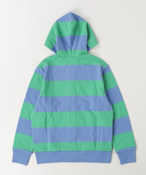 【RRL】ストライプ柄 フレンチテリー フルジップ パーカー RRL（ダブル アール エル）の「ストライプド フレンチ テリー
