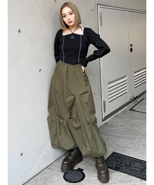 Kappa ニット セーター 「Kappa」トリミングリボンネックニット