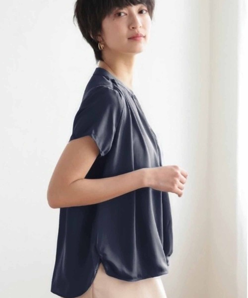 ブラウス シャツ カシュクールシフォンブラウス レディース
