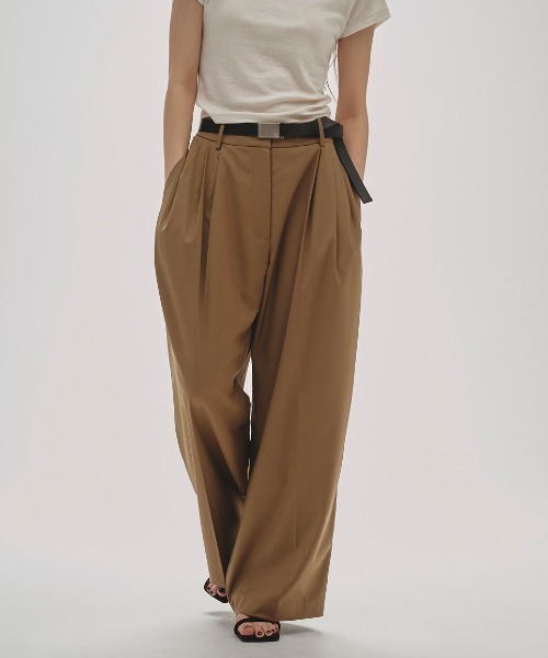 TODAYFUL パンツ Lightweight Tuck Trousers レディース : ZOZOTOWN