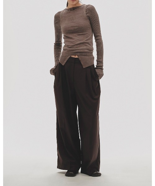 TODAYFUL パンツ Lightweight Tuck Trousers レディース : ZOZOTOWN