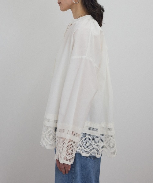 SALON adam et rope' ブラウス シャツ 「WEB限定」レース