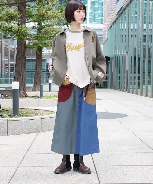 チチカカ（TITICACA） スカート go slow caravan キャンバス脇ポケ