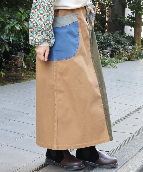 チチカカ（TITICACA） スカート go slow caravan キャンバス脇ポケ