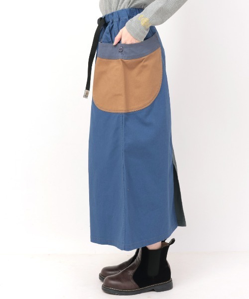 チチカカ（TITICACA） スカート go slow caravan キャンバス脇ポケ