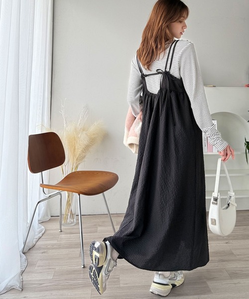 ワンピース キャミソールドレス バックリボン バカンス 上品 classicalelf ワンピース 「予約受付中」後ろ姿も可愛く盛れ