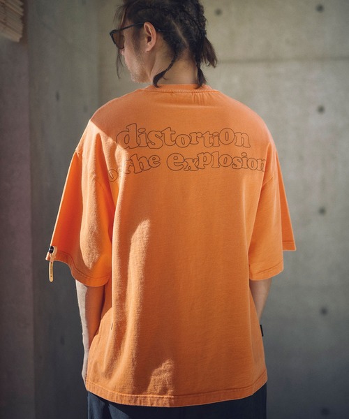 tシャツ ADAMPATEK/distortion short sleeve T/エフェクタープリント半袖T(AP2514020) レディース メンズ