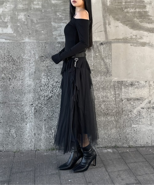 ベルト 「LVEU.」デザインポーチベルト / ベルト アクセサリー ケース 2way 合成皮革 合皮 ブラック レディース | LVEU. | 04