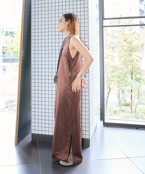 2024年モデル CITYSHOP LONG SHIRT DRESS：ワンピース CITYSHOP｜BOATNECK CUT LONG DRESS:ワンピース | Rakuten