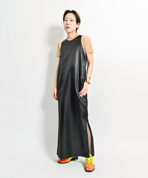 CITYSHOP AMERICAN SLEEVE DRESSワンピース ブラウン AMERICAN SLEEVE DRESS：ワンピース（ワンピース）｜CITYSHOP