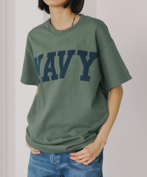 ROOP TOKYO tシャツ NAVY CORE TEE クルーネック半袖Tシャツ フロント