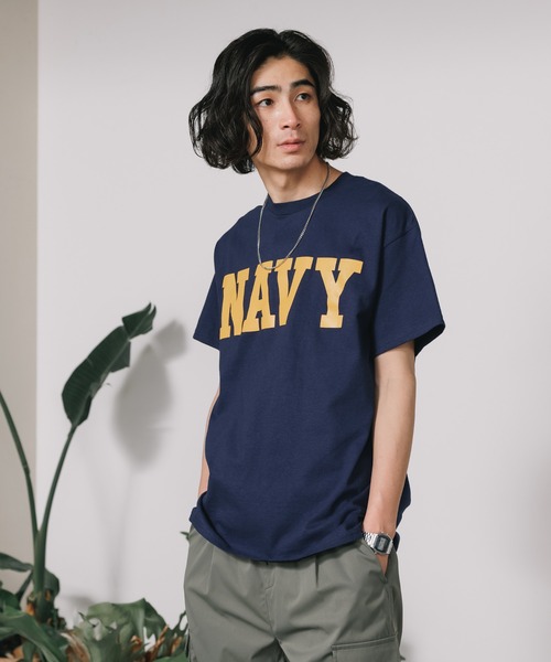ROOP TOKYO tシャツ NAVY CORE TEE クルーネック半袖Tシャツ フロント