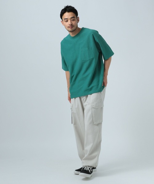 ヤマト便【Timberland x AE】 ヘビーウェイト クルーシャツ BAYFLOW tシャツ 「USAコットン」ヘビーウェイトクルーネック