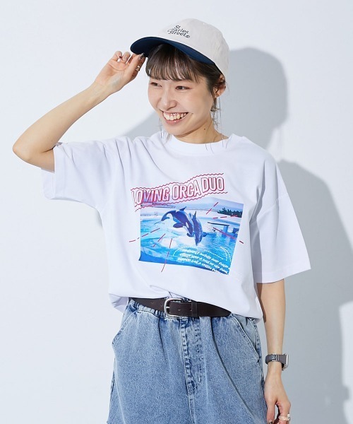 d.i.aネックレス付きTシャツ RODEO CROWNS WIDE BOWL | Ads L/S Tシャツ (Tシャツ