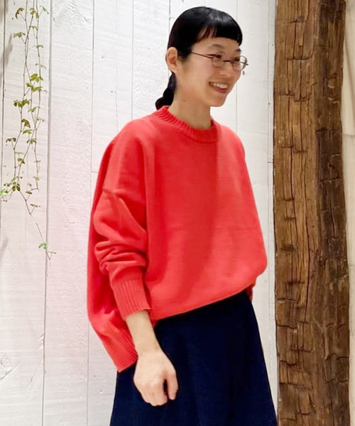 「JOURNAL STANDARD LUXE」 長袖ニット FREE オレンジ レディース
