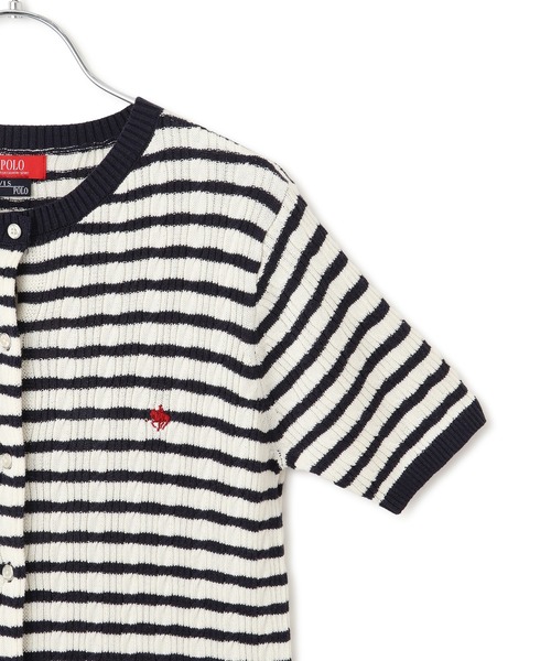 新品✨【POLO BCS】VIS別注ハーフスリーブミニケーブルカーディガン VIS｜【POLO BCS】VIS別注ハーフスリーブミニケーブル