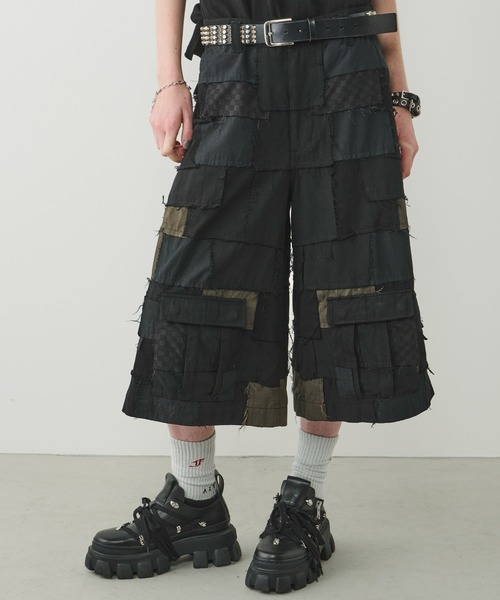 AIVER（アイバー） ワイドパンツ ハーフパンツ カーゴパンツ 短パン