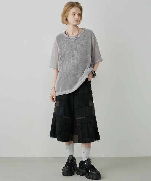 AIVER（アイバー） ワイドパンツ ハーフパンツ カーゴパンツ 短パン