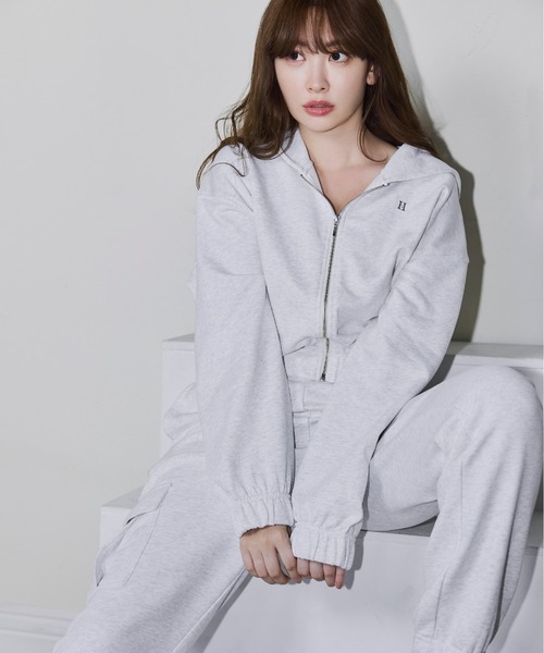 herlipto スウェット 新色】Half Zip Sweat Dress