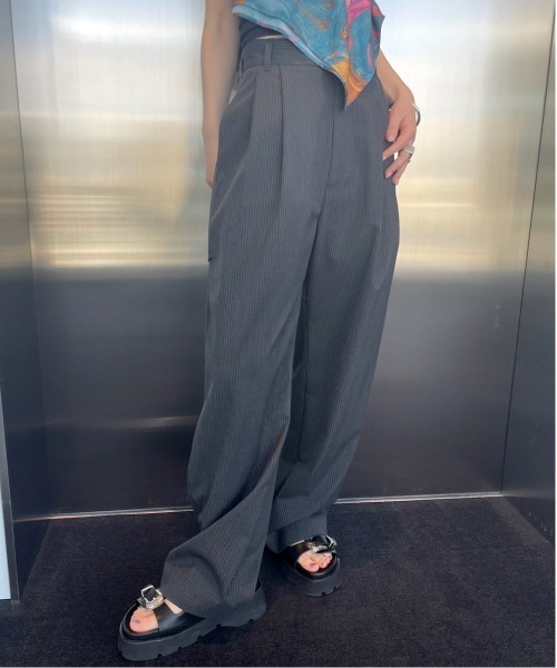 Ameri（アメリ） ワイドパンツ パンツ MEDI BACK CUT OUT PANTS