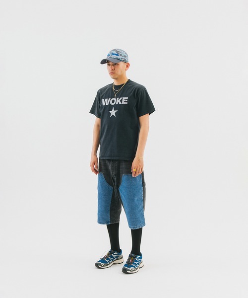 キャップ 帽子 メンズ Lizard Camo Logo Cap/ミリタリー/リザードカモ/シックスパネルキャップ/WOKE EDGE メンズ | WOKE EDGE | 05