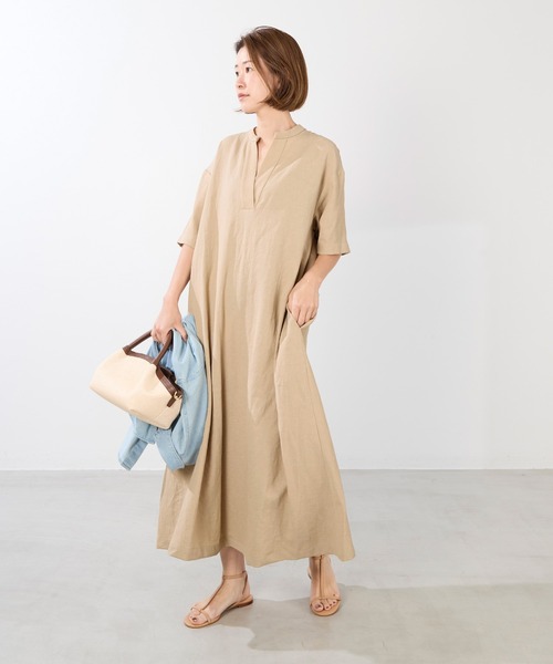 cristaseya カフタンワンピース SATIN KAFTAN DRESS：ワンピース（ワンピース）｜CITYSHOP