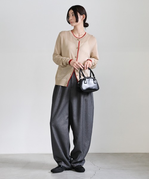 select MOCA カーディガン フェイクレイヤードシアーカーディガン