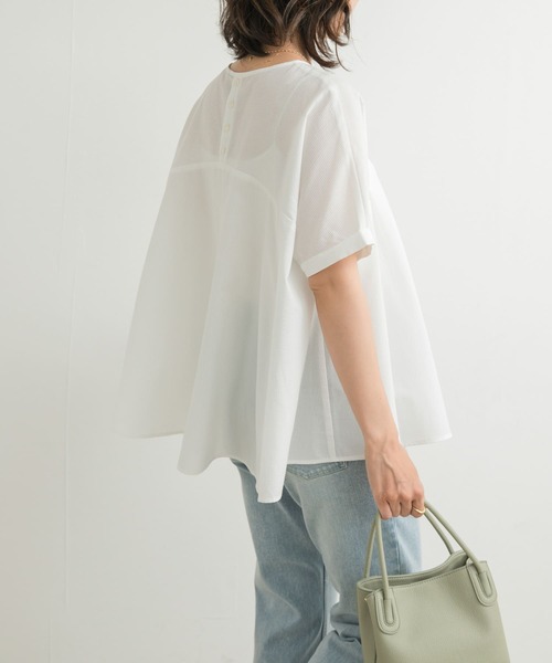 URBAN RESEARCH DOORS tシャツ フレア切替えブラウス レディース