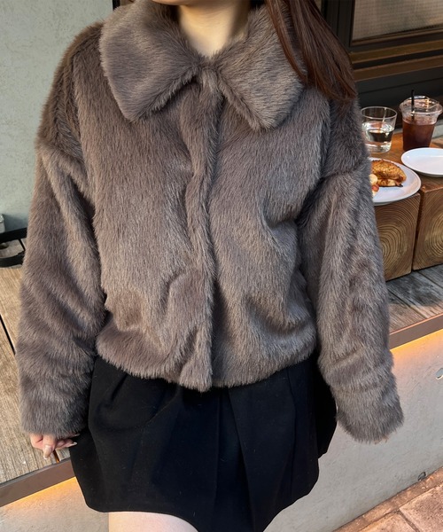 「JUNOAH」 ジャケット MEDIUM グレイッシュベージュ レディース_画像9