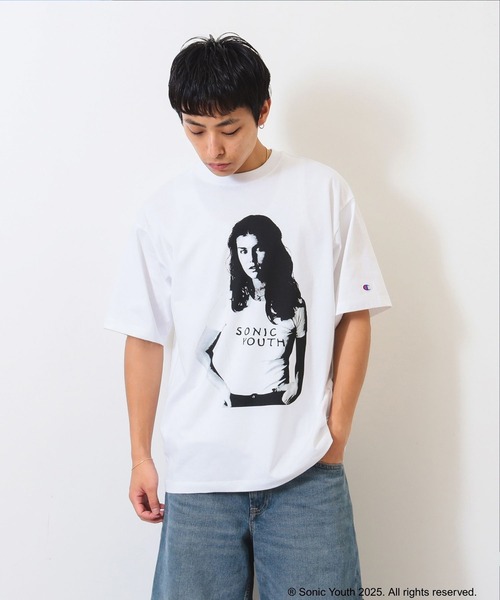 ソニックユース　チャンピオン別注　Tシャツ バンドtシャツ　コラボ BEAMS（ビームス）【別注】Champion × SONIC YOUTH / SHORT