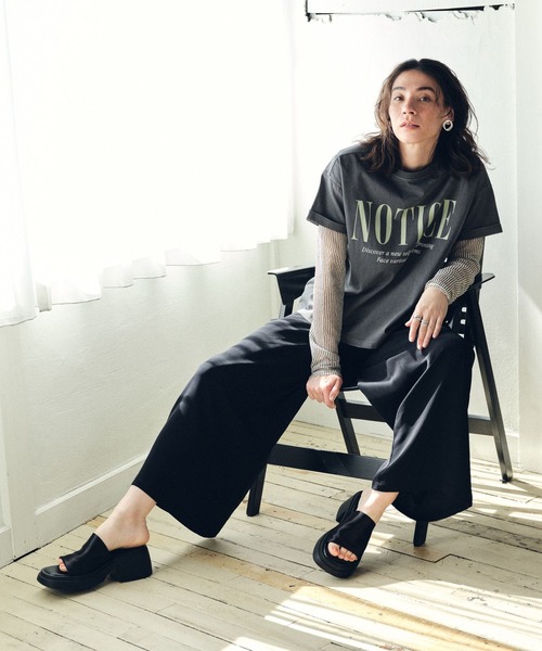 「BAYFLOW」 半袖Tシャツ MEDIUM イエロー レディース