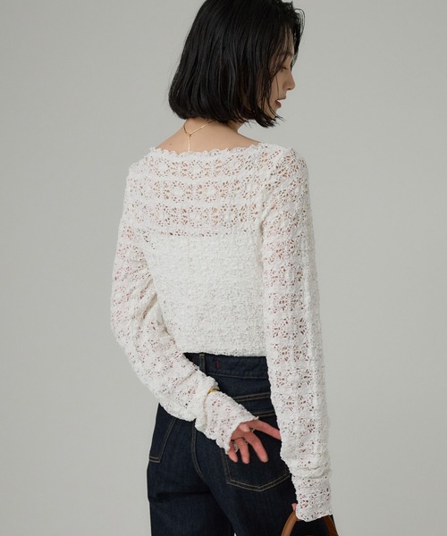 BABYLONE（バビロン） tシャツ ストレッチレースプルオーバー