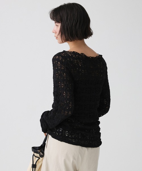 週末限定◇BABYLONEバビロン◇新品タグ付き◇ ストレッチレースプルオーバー ストレッチレースプルオーバー（Tシャツ/カットソー）｜BABYLONE