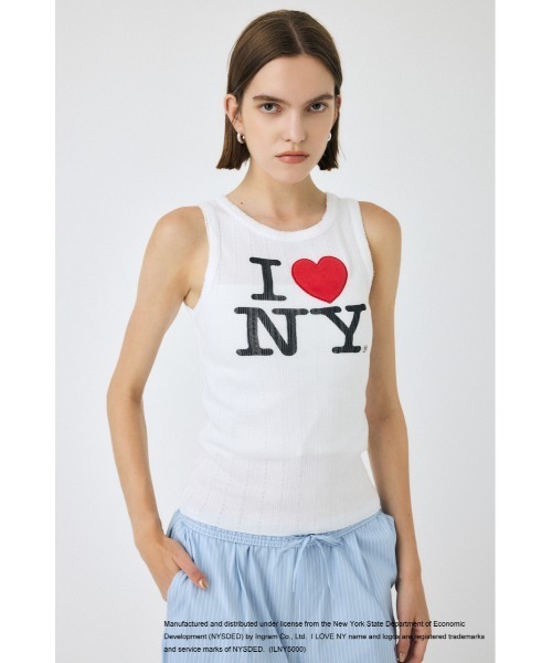 MOUSSY（マウジー） タンクトップ ノースリーブ I LOVE NY PATCH