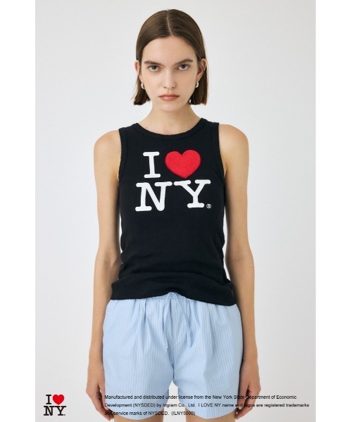 タンクトップ ノースリーブ I LOVE NY PATCH タンクトップ レディース