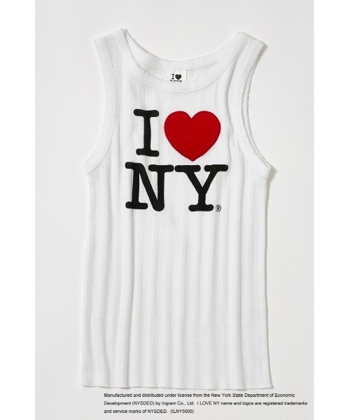 MOUSSY（マウジー） タンクトップ ノースリーブ I LOVE NY PATCH