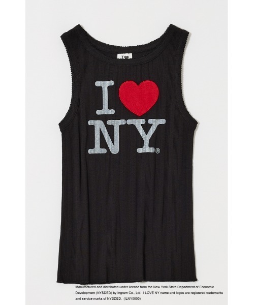 MOUSSY（マウジー） タンクトップ ノースリーブ I LOVE NY PATCH