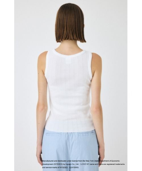 MOUSSY タンクトップ ノースリーブ I LOVE NY PATCH レディース