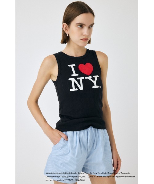 MOUSSY（マウジー） タンクトップ ノースリーブ I LOVE NY PATCH