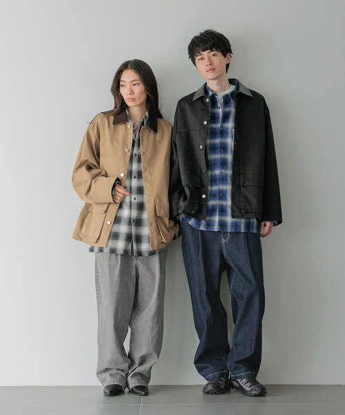 値下げ　新品未使用　LOWRYS FARM ウールライクハンティングブルゾン セール】【LFM(U)】ウールライクハンティングブルゾン 494428