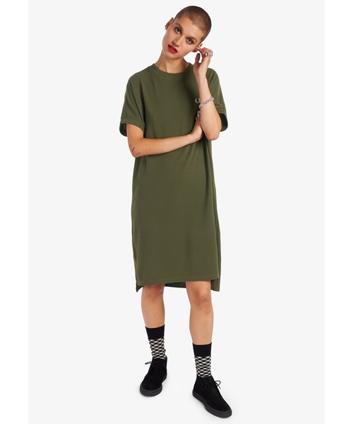 FRED PERRY 「FRED PERRY」 Tシャツワンピース 10 ブラック