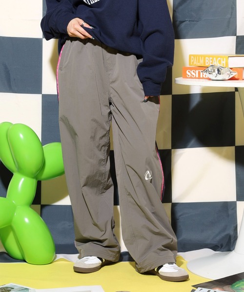 NERDY スウェットパンツ ジャージ ピンホイールラインウーブン
