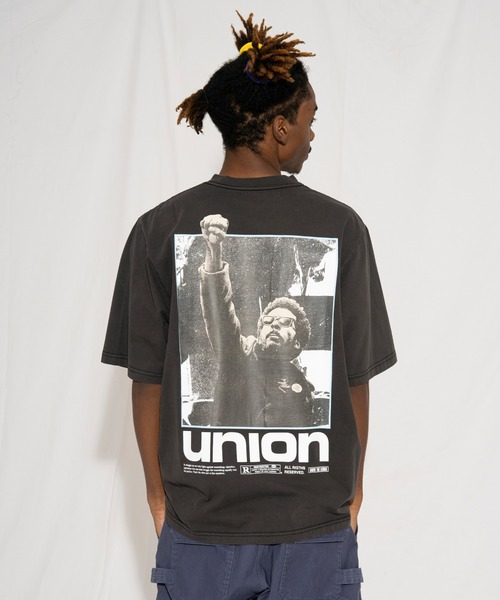 「UNION（UNION TOKYO）」 半袖Tシャツ LARGE ブラック メンズ