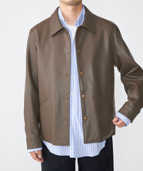 SHIPS（シップス） ブルゾン アウター SHIPS: 合成皮革 コーチ