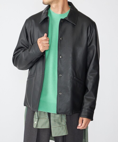 SHIPS（シップス） ブルゾン アウター SHIPS: 合成皮革 コーチ