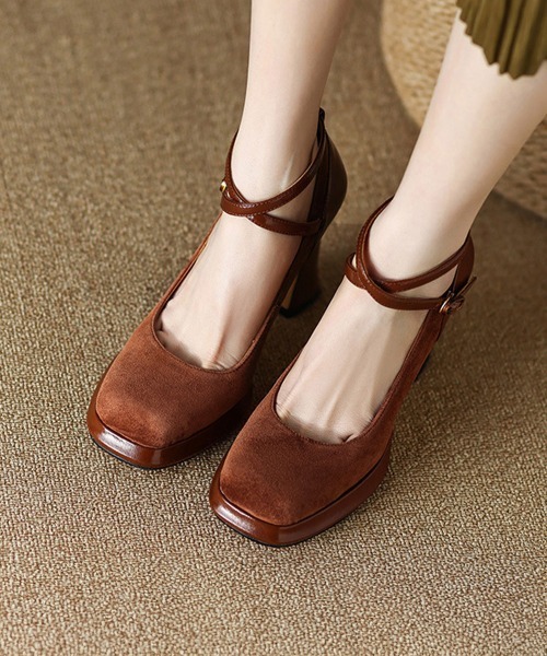 「Miniministore」 パンプス 22.5cm ブラウン レディース